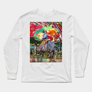 Armadillo Cowboy Long Sleeve T-Shirt